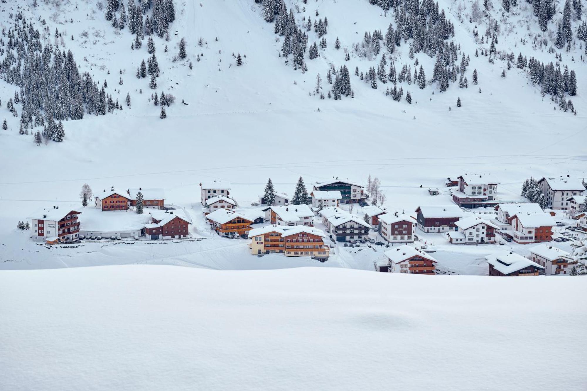 Fernsicht Alpen-Apartments Lech am Arlberg Exteriér fotografie